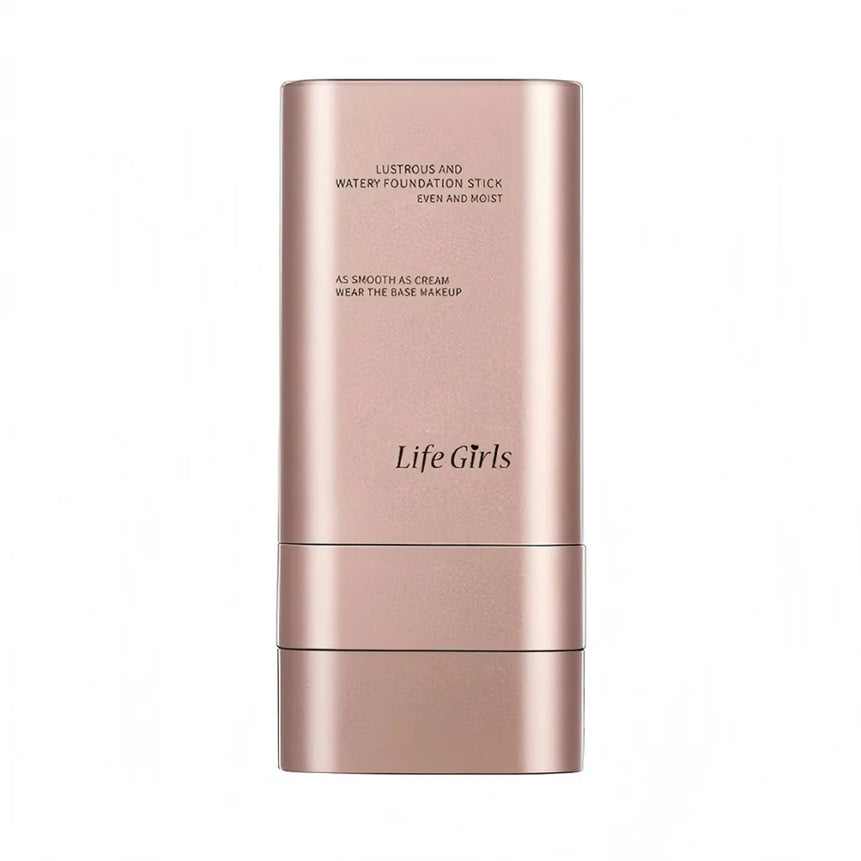 Life Girls Watery Double-Headed Foundation Stick with Brush, Natural Long-Lasting Flawless Makeup For Facial Concealer Cosmetics