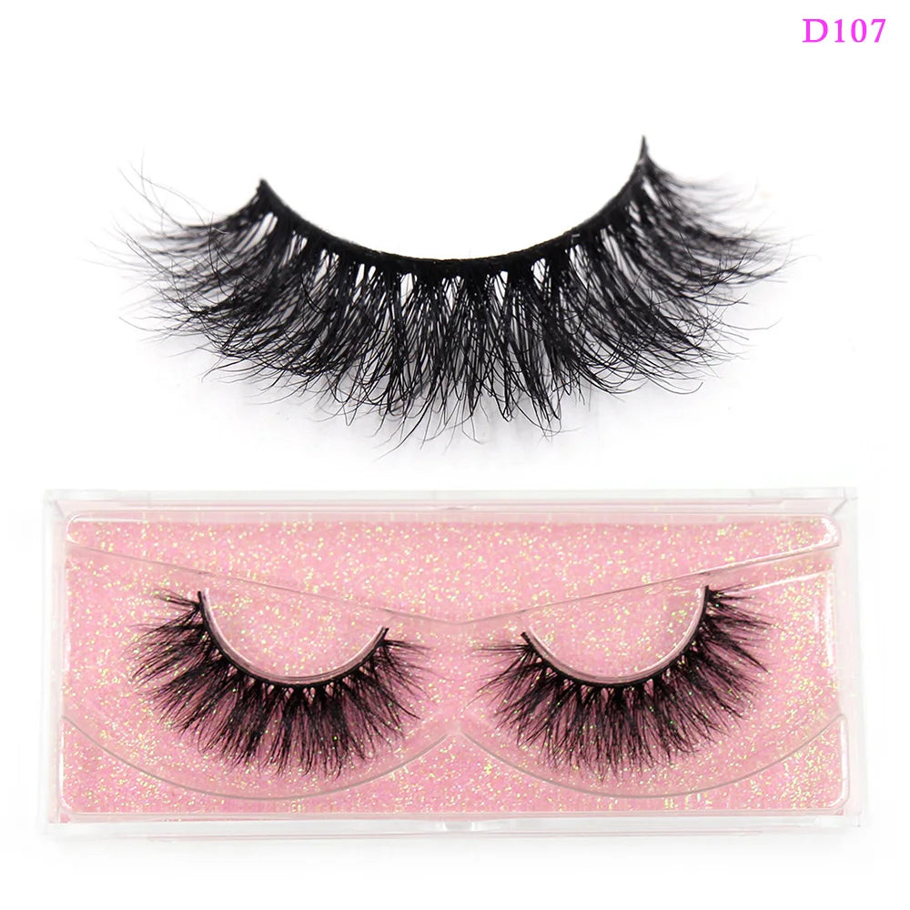LEHUAMAO 3D Mink Lashes Makeup Eyelashes Fluffy Natural long fake lashes Full stripe reusable False Eyelash Extension 1 Pair