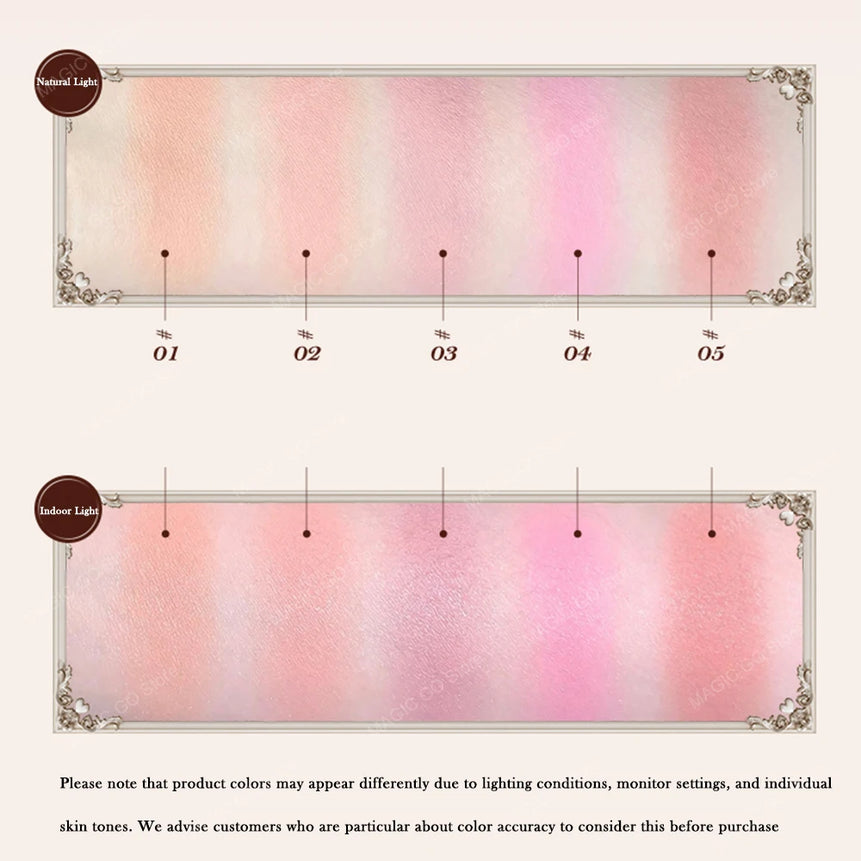 Flower Knows Sweetie Bear Silk Satin Blush Soft Matte Long Lasting Natural Glow Waterproof Buildable Cheek Powder Vegan Makeup