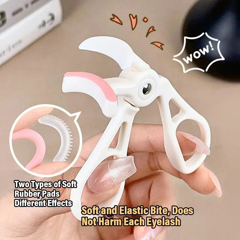 Toothed Comb Wide-angle Eyelash Curler Plastic Handle Home Portable Sunflower Eyelash Curler Quick Natural Curling Long Lasting
