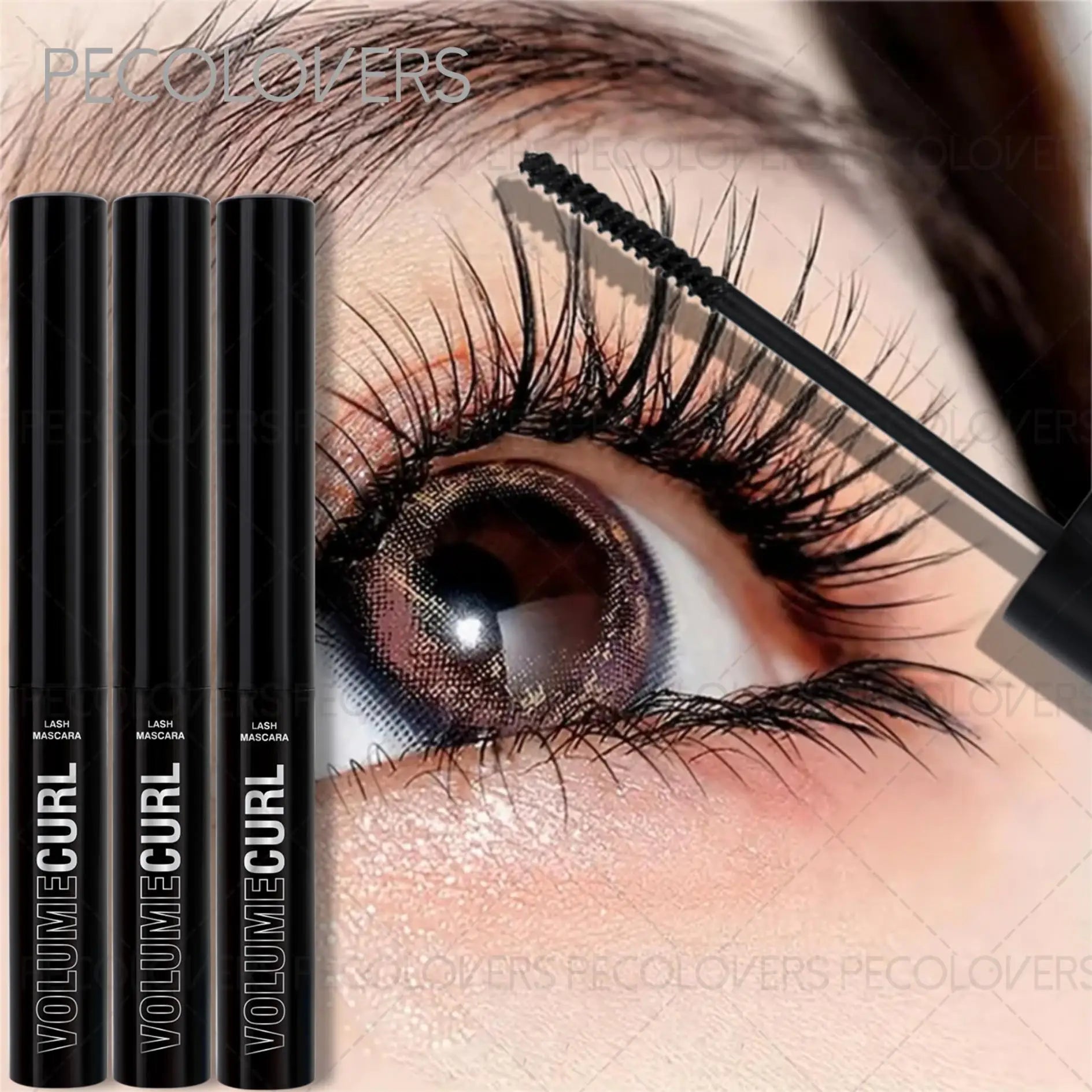3pcs High Quality Volumizing Mascara, Curling Eyelash Serum,Mascara Gel,Daily & Special Occasion Use