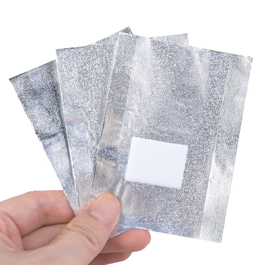 50/100Pcs Aluminium Foil Gel Nail Remover Wipes Polish Removal Soak Off Acrylic UV Gel Remover Wraps with Acetone Manicure Tools