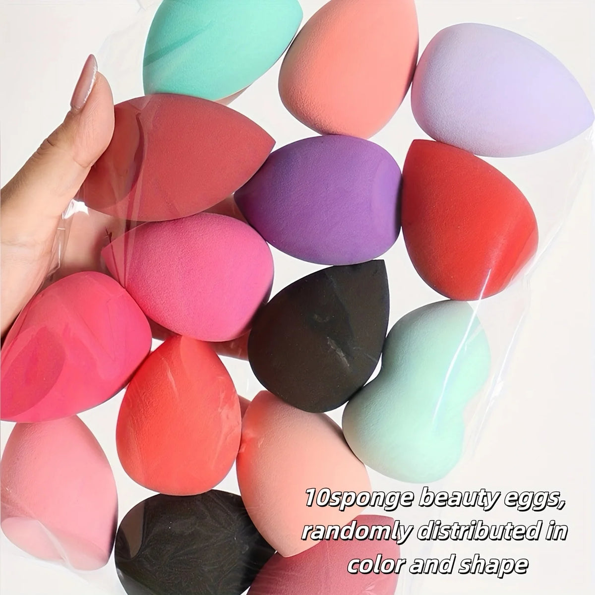 5-10PCS Ombre Makeup Sponge Set - Vegan Dual Use for Liquid/Powder | Latex-Free Travel Essentials All Skin Types