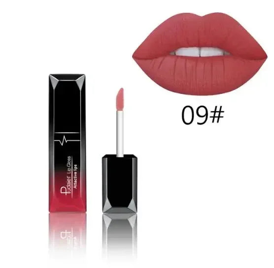 Matte Lips Makeup Waterproof lipgloss  Velvet liquid matte lipstick Long Lasting  Nude Lip Gloss Cosmetics P1201#