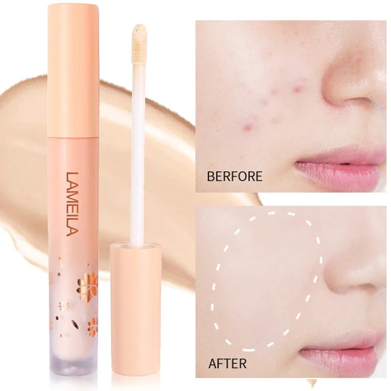 3 Colors Liquid Concealer High Covering  Moisturizing Oil Control Foundation Cover Pores Dark Circles Freckle Face Makeup