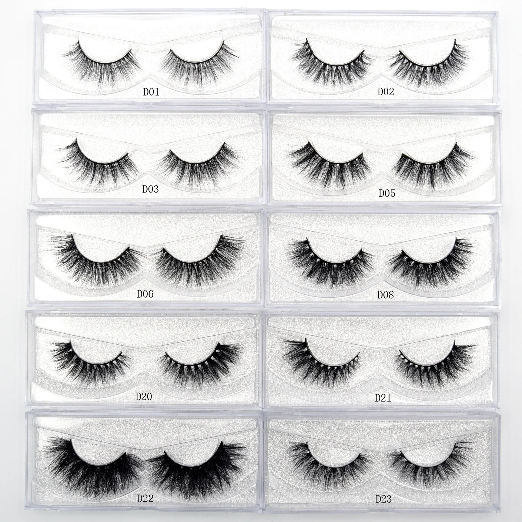 Visofree Eyelashes 3D Mink Lashes Soft Natural Handmade Cruelty Free Mink Eyelashes Lightweight  Full Strip Cilios Posticos D23