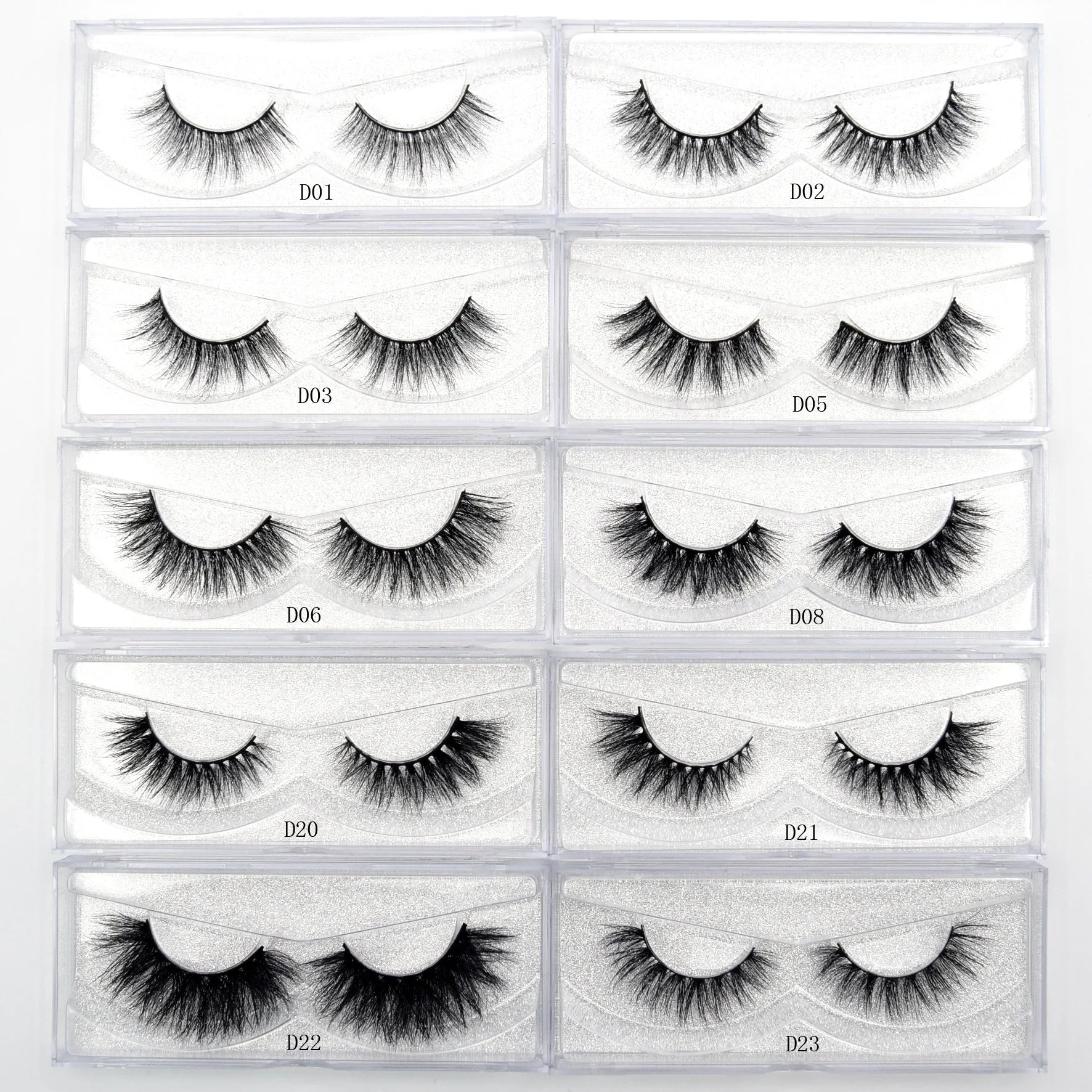 Visofree Eyelashes 3D Mink Lashes Soft Natural Handmade Cruelty Free Mink Eyelashes Lightweight  Full Strip Cilios Posticos D23