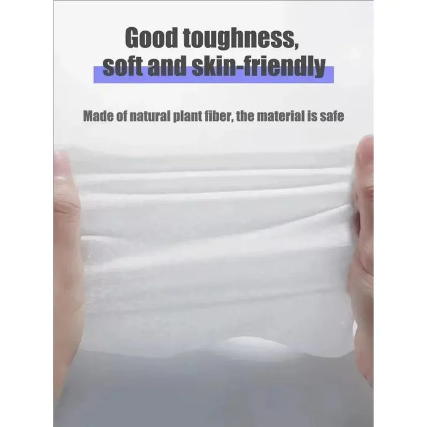 30 Pumps Thickened Disposable Face Towel 100Cotton Soft Fabric Travel Cleansing Dry Wet Makeup Remover Pearl Cotton Reusable