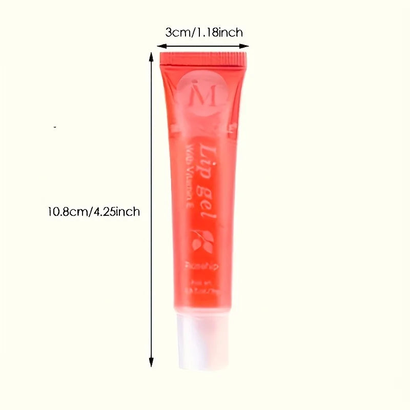 6/12Pcs Fruity Watery Glossy Lip Gloss Set VE, Rosehip, Argan, Mint, Aloe, Coconut Flavor Clear Lip Oil Moisturizing Lip Plumpin