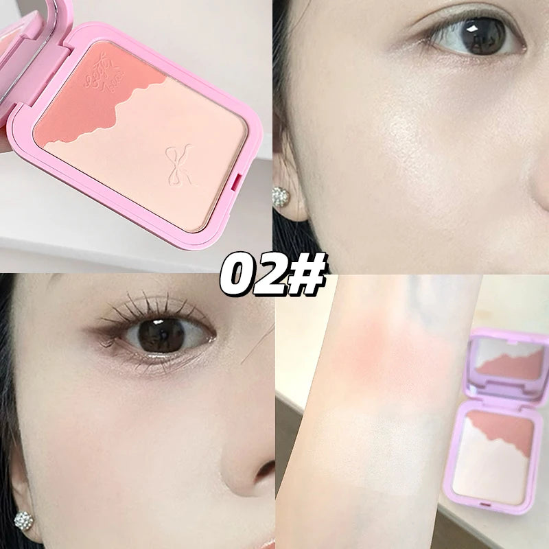 Milk Peach Pink Blush Palette Setting Powder Makeup Waterproof Oil Control Natural Matte Brighten Rouge Blusher Korean Makeup