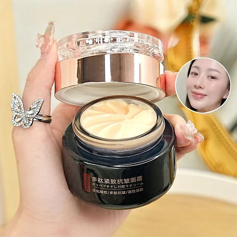 Peptide Anti Wrinkle Firming Cream Fades Fine Lines Brightens Skin Tone Moisturizes Hydrates Improves Dull Skin