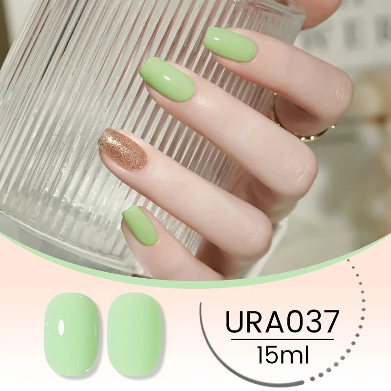 UR SUGAR 15ml Crystal Milky Jelly White Nude Gel Nail Polish Transparent Semi-permanent UV Gel Nail Art Soak Off Gel Varnish
