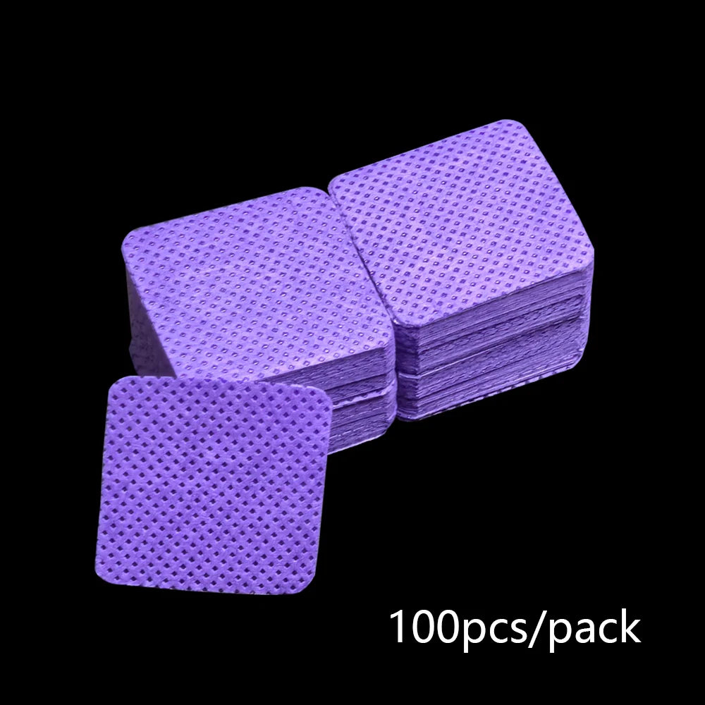 Lint Free Nail Wipes Nail Polish Remover Eyelash Extension Glue Cleaning Wipes Absorbent Soft Removal Tool for Nail Art