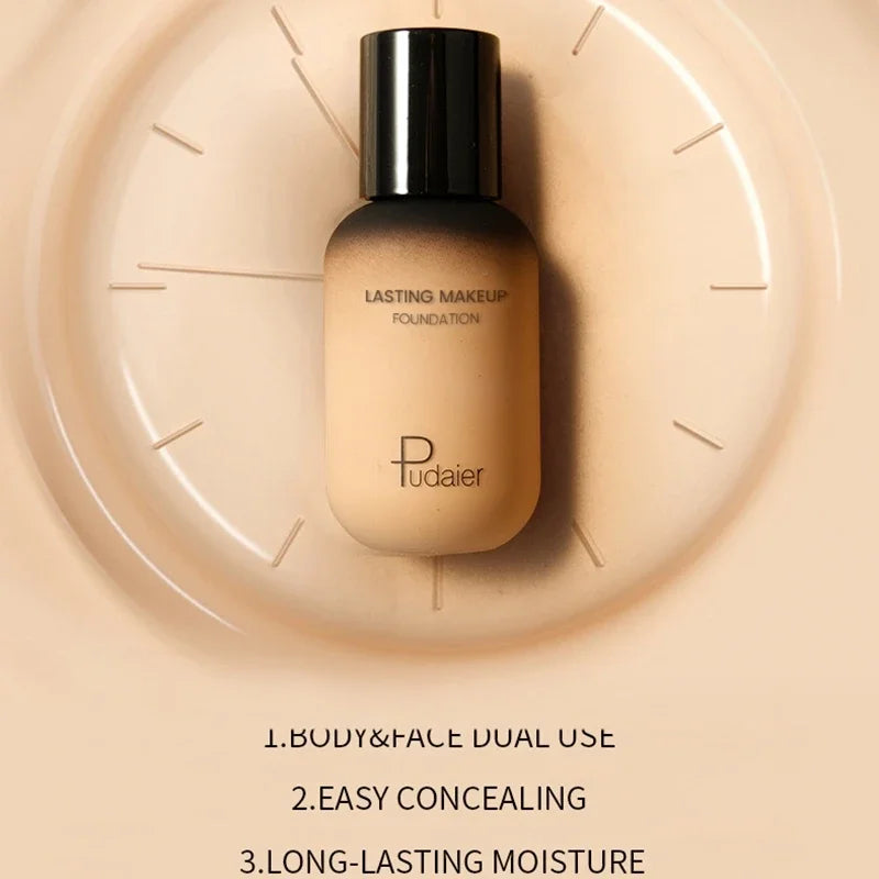 Face Foundation Makeup Base Cream Mineral Full Coverage No Cracking No Drying Waterproof Face Corrector