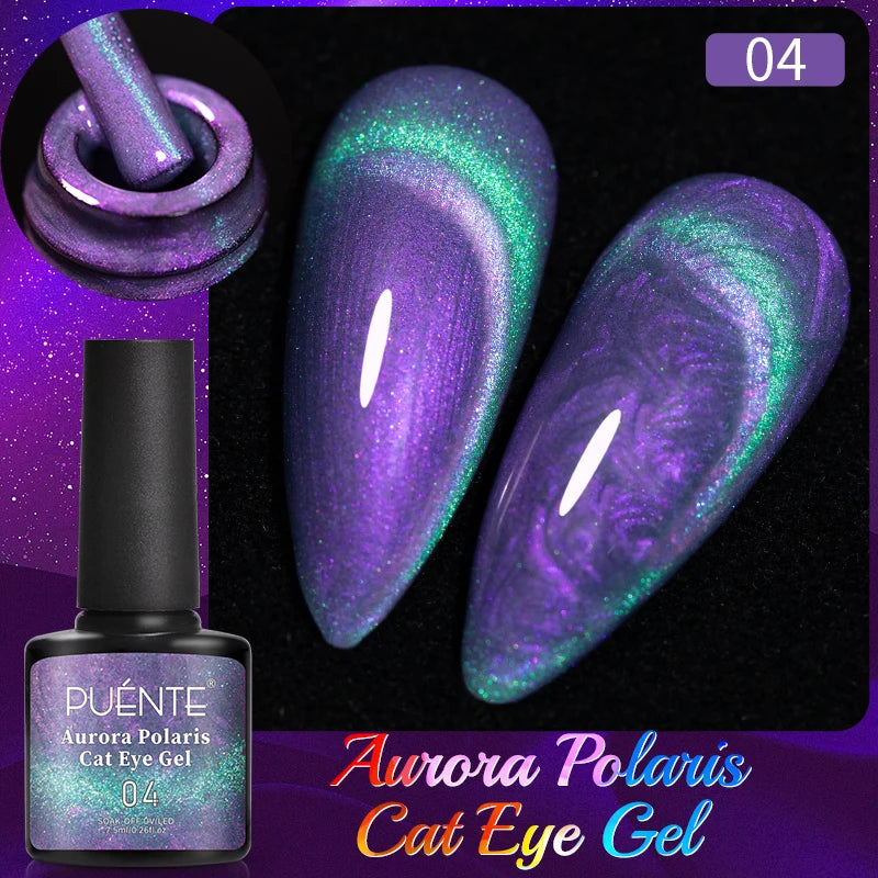 PUENTE Sparkle Platinum Gel Nail Polish 5ML Shiny Gold Silver Glitter Painting Gel Drawing Semi Permanent Varnish For Manicure