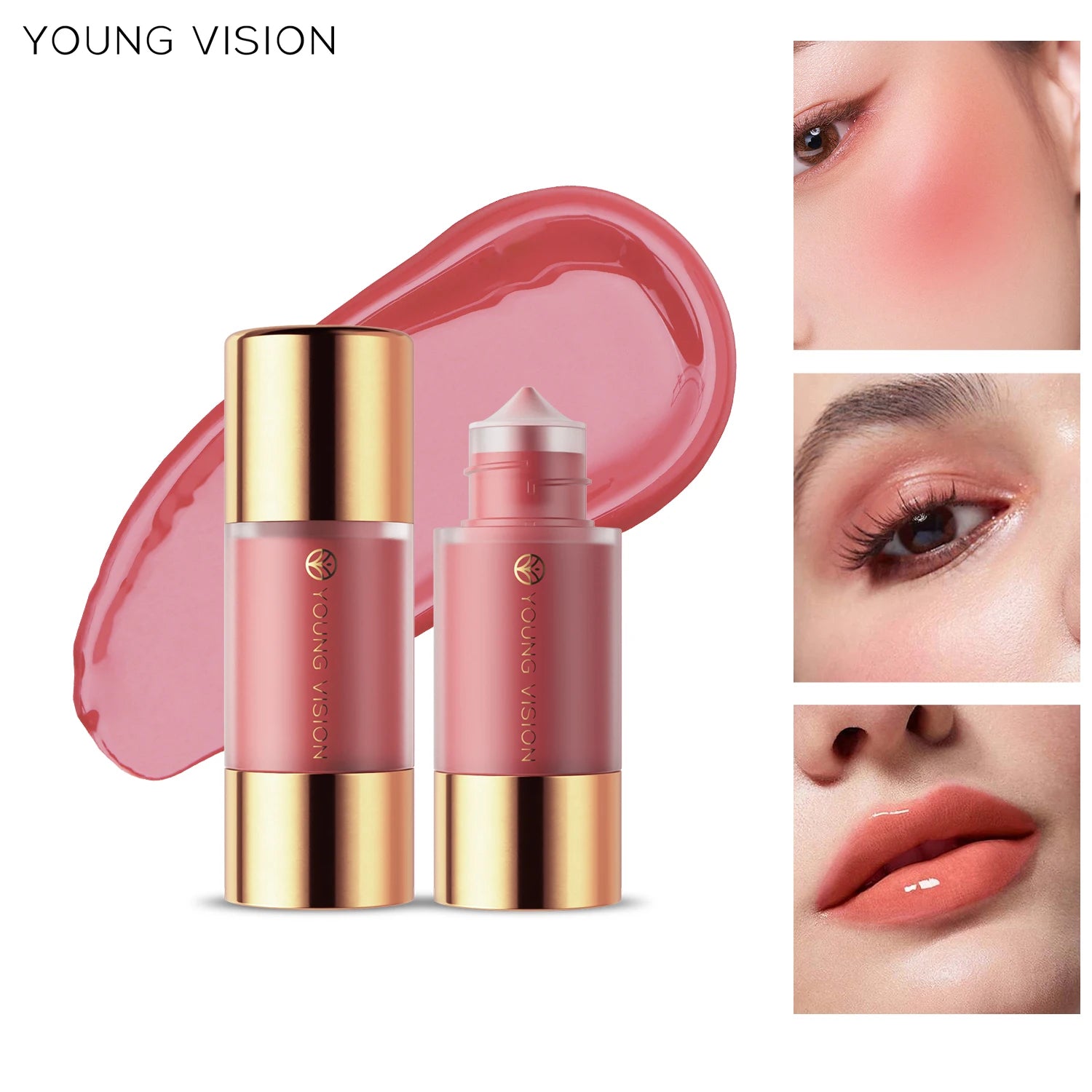 YOUNG VISION 8 colors long-lasting Bottom press moisturizing easy makeup blush pencil solid creamy Liquid blusher