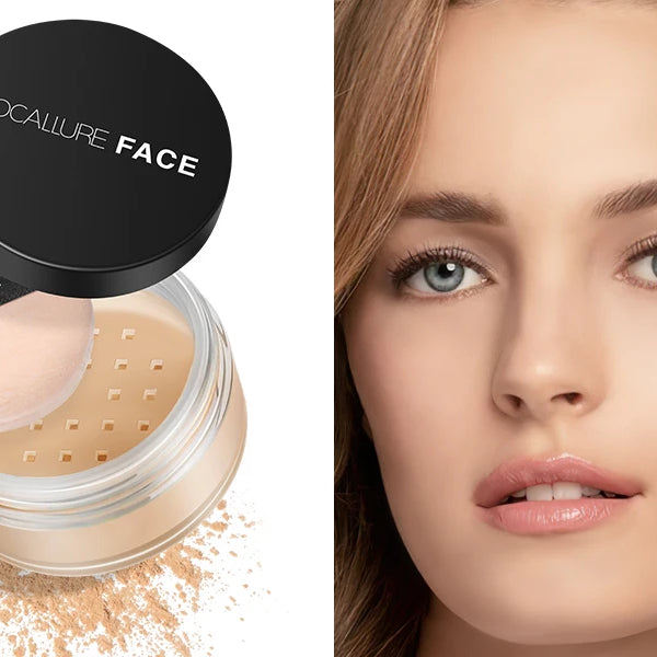Focallure Face Loose Powder 3 Colors Ultra-Light Perfect Finishing Makeup Powder Waterproof Translucent Setting Powder Cosmetic