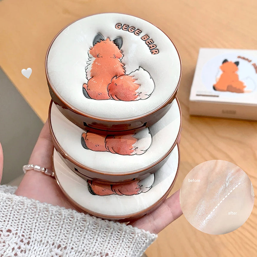 Gege Bear Light Face Large Volume Setting Powder Cute Matte Matte Setting Makeup Long-lasting Lightweight Setting Powder