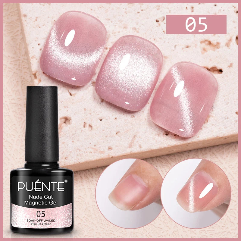 PUENTE Sparkle Platinum Gel Nail Polish 5ML Shiny Gold Silver Glitter Painting Gel Drawing Semi Permanent Varnish For Manicure