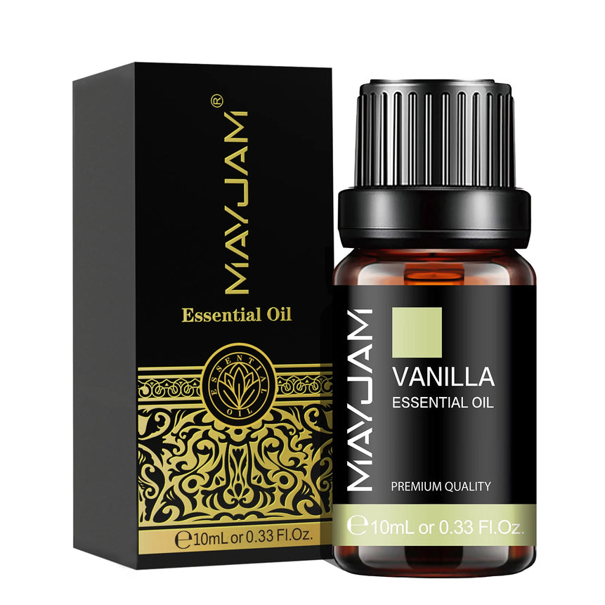 MAYJAM 10ML Essential Oil Lavender Jasmine Eucalyptus Vanilla Sandalwood Bergamot Rosemary Citronella Cinnamon Fragrance Oil