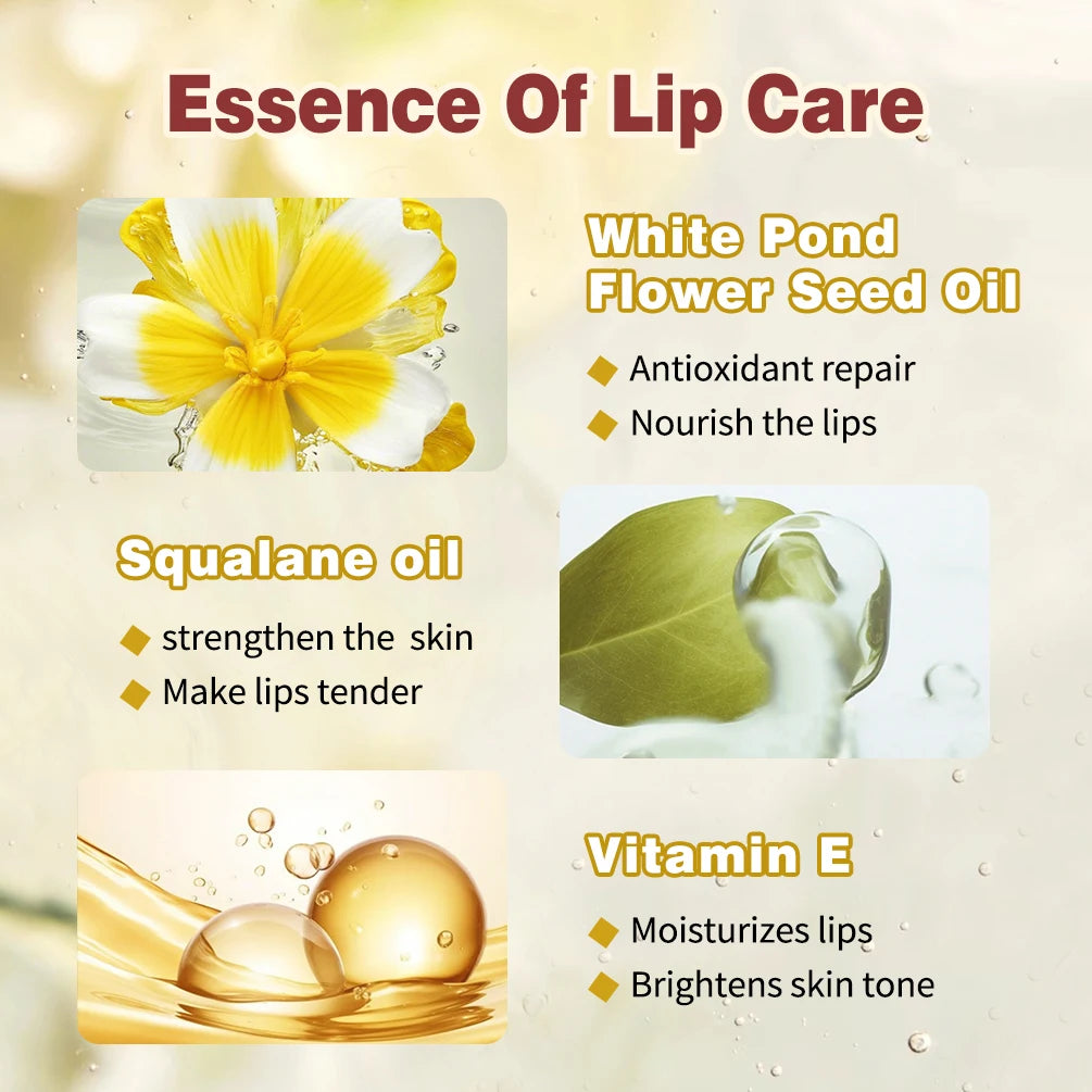 QIBEST Color Changing Lip Oil Moisturizing Transparent Jelly Lip Balm Long-term Lipgloss Nourishes Lip Plumper Oil Makeup New