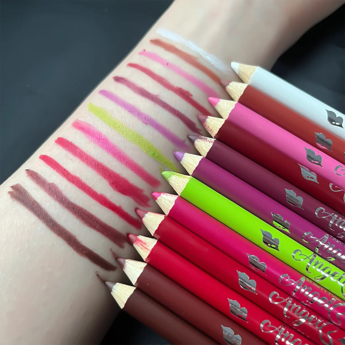 12PCS Nude Lipliner Set - Waterproof, Matte Crayon Lipliner Is Not Sticky And Easy To Apply Christmas Gifts