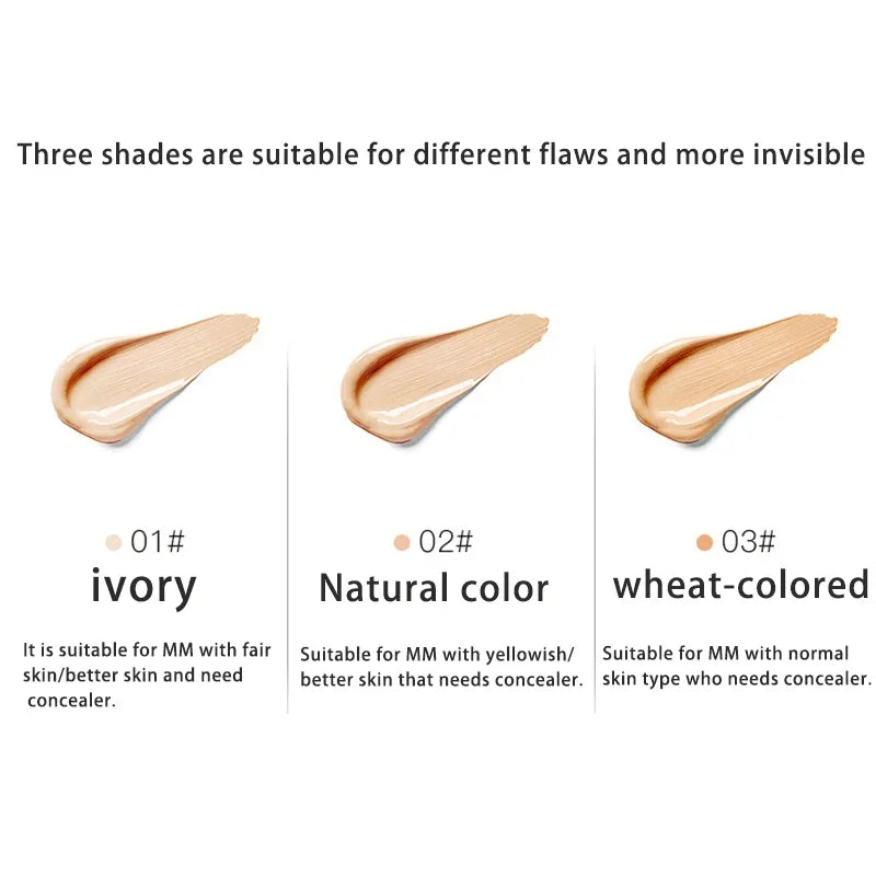 Even Skin Tone Moisturizing Oil Control Liquid Concealer Freckles Covering Acne Marks Dark Circles Concealer Face/Eye's Makeup