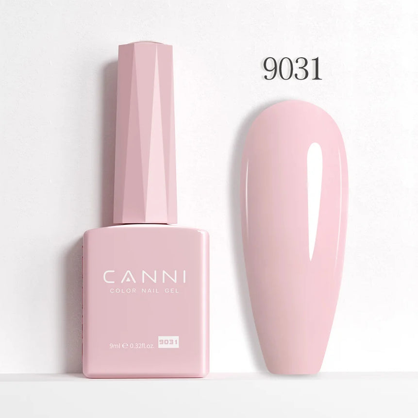 9ml CANNI HEMA/TPO FREE Nude Pink Color Nail Gel Polish Full Coverage Semi Permanent Long Wear Top Coat Venalisa Gel Varnish