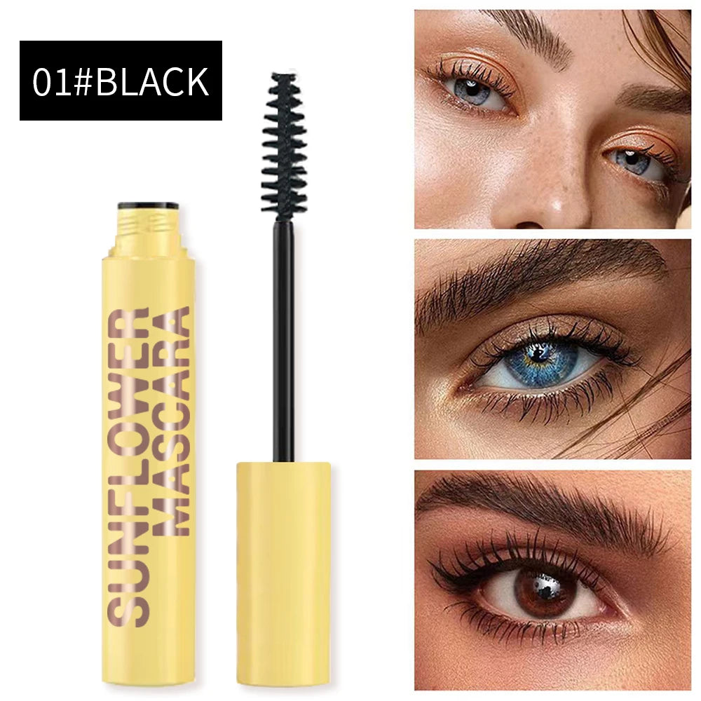Thick & Voluminous Fiber Lash Mascara - Waterproof & Long-Lasting, Fast Drying, Curling & Lengthening Eyelashes Extension Makeup