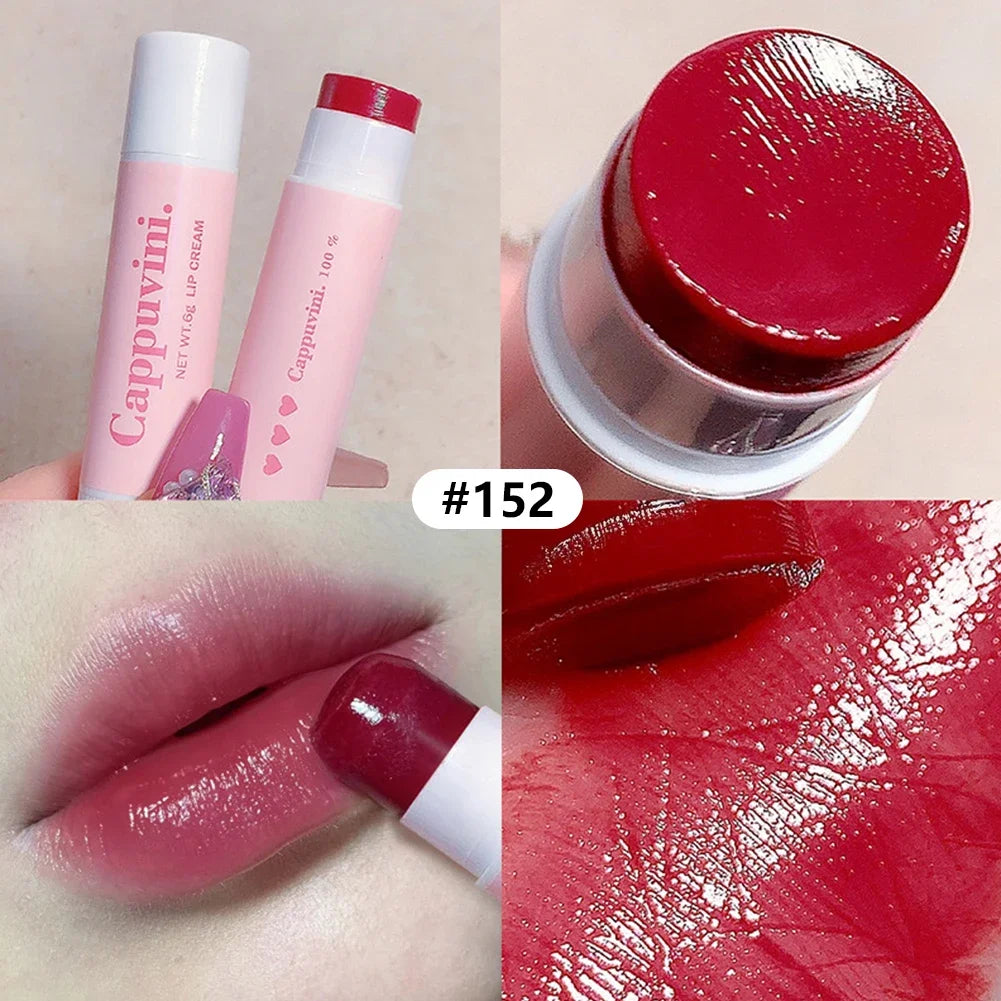 2-in-1 Lipstick Lip Balm 3 Colors Nourishing Moisturizing Lasting Lip Care Makeup