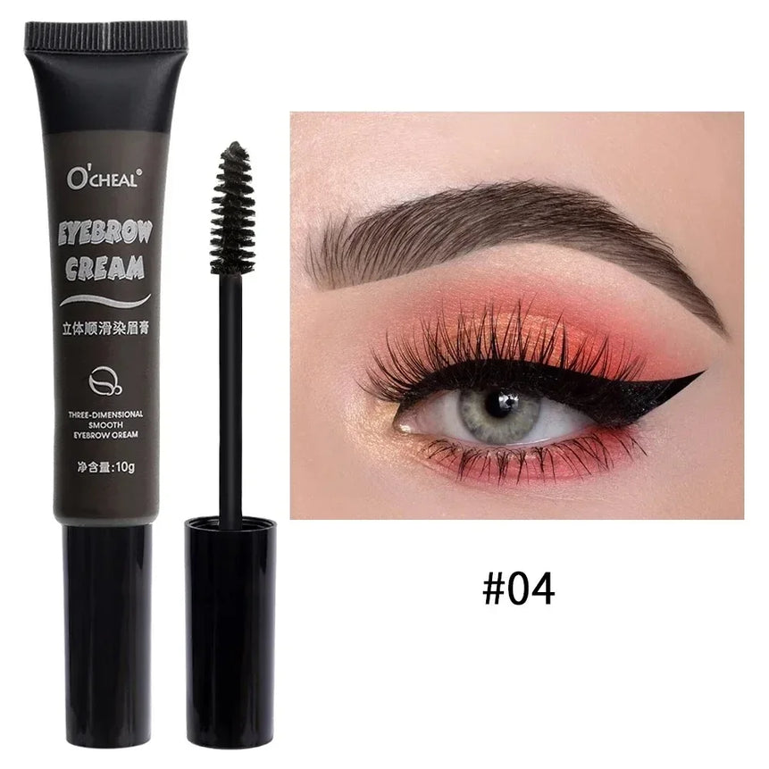 1pcs Eyebrow Gel Cream Waterproof Styling Cream Long Lasting Fixing Brow Make Up Natural Wild Brow Pomade Setting Gel with Brush