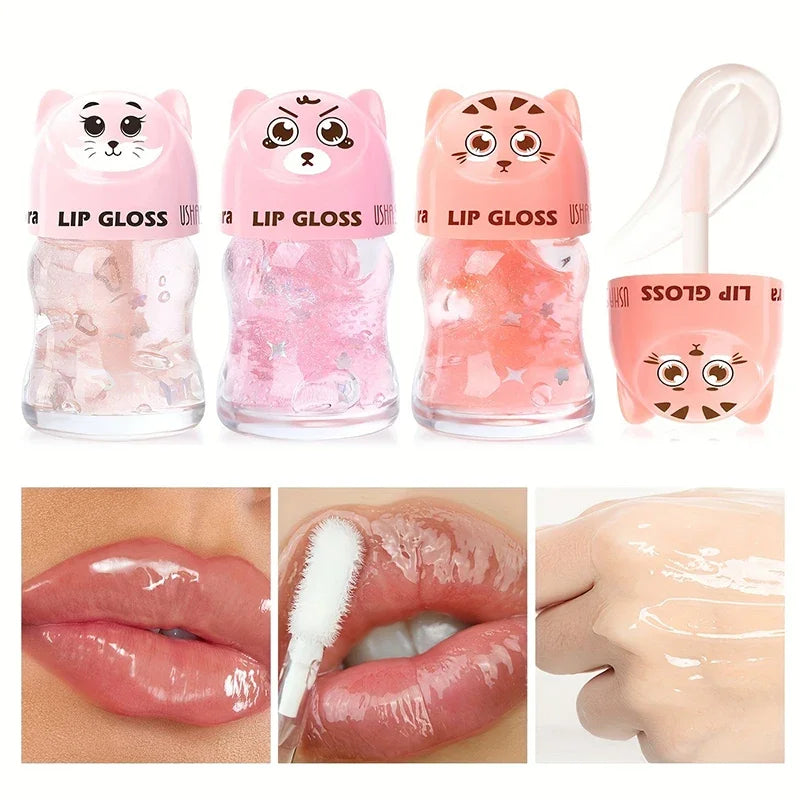 Hydrating Lip Gloss Plumper With Long Lasting Moisturize Effect High Shine Clear Lip Oil Liquid Balm Plumping