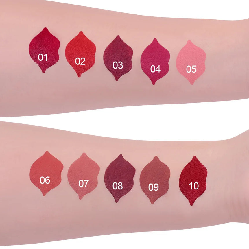 CmaaDu matte lipstick full and rich colors natural moisture comfortable fine and smooth texture long-lasting and easy to apply