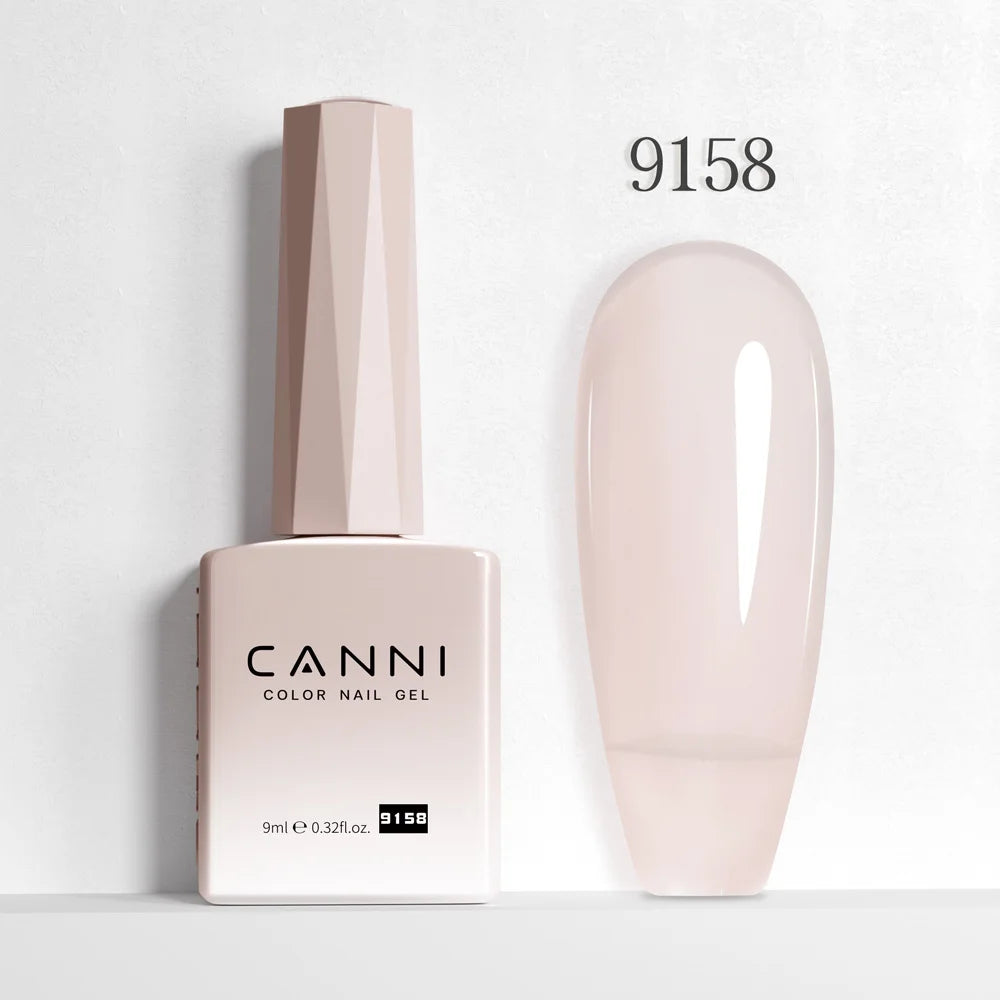 CANNI 9ml Nail Gel Polish HEMA TPO FREE Transparent Jelly Color Nude Pink French SoakOff UV LED Varnish Lacquer Milky White DIY