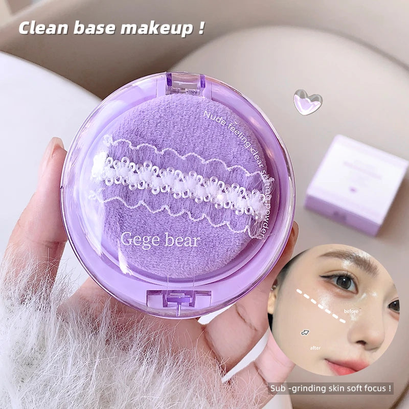 Gege bear set makeup powder soft coke clear powder fine texture waterproof set makeup