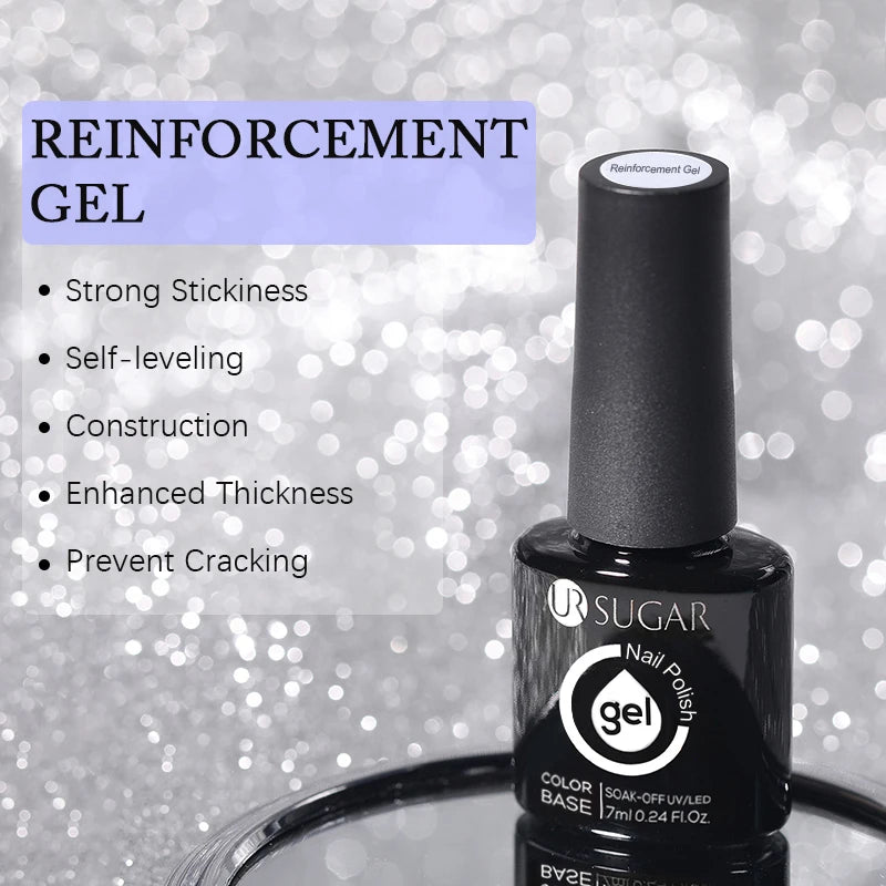 UR SUGAR 15ml No Wipe Top Base Gel Nail Gel Polish Matte Top Coat Enhancer Varnish Semi Permanent Soak Off UV LED Nail Art