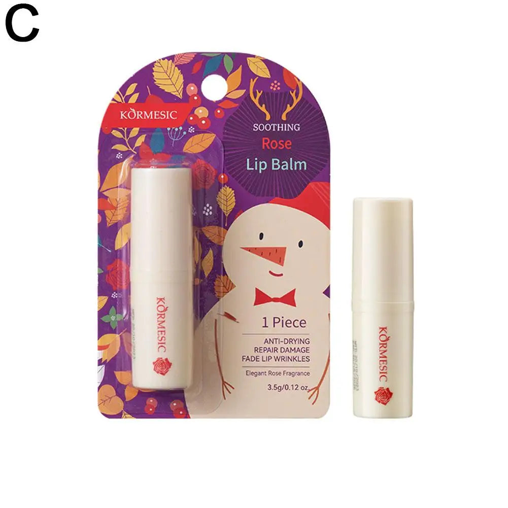 Holiday Moisturizing Lip Balm Fruit Flavors Lip Balms Gift Smooth Hydrating Tinted Lip Balm Care Christmas Lip Balm Party Favors