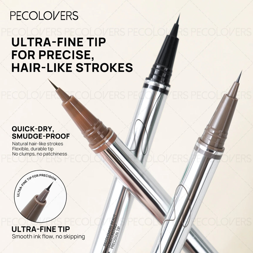 Waterproof Liquid Eyebrow Pencil 0.01mm Ultra Fine Sweat-proof Natural Eeyeliner Lying Silkworm Pen Lasting Makeup Eye Cosmetics