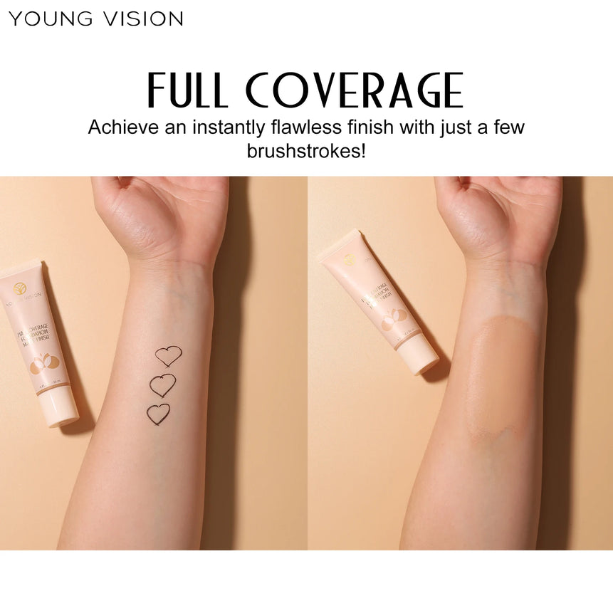 YOUNG VISION matte face concealer acne wheat face foundation cream 6 colors optional