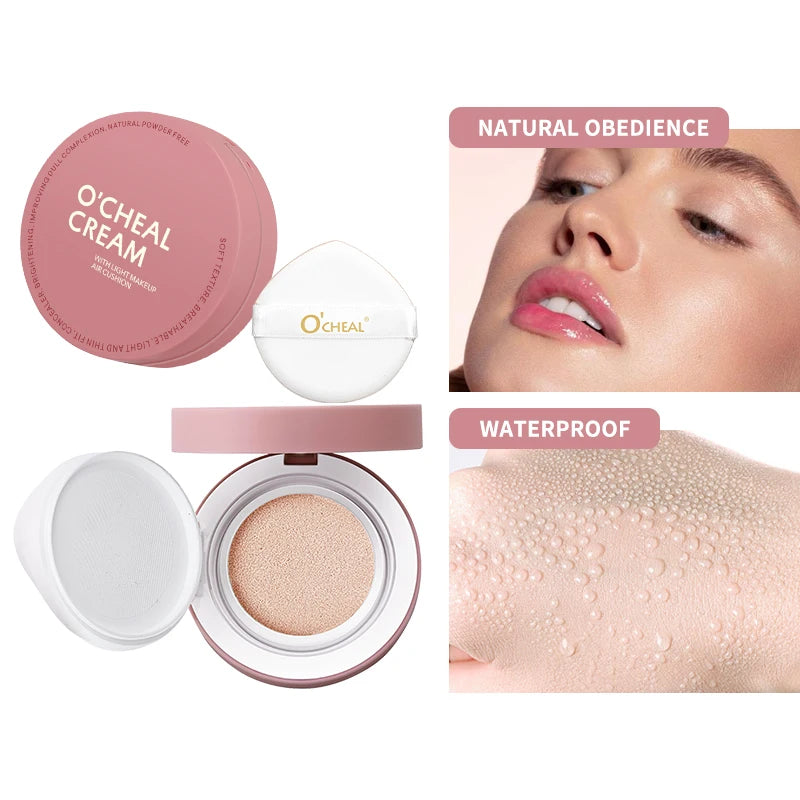 OCHEAL Cushion Foundation Cream Long Lasting Moisturizing Foundation For Face Makeup