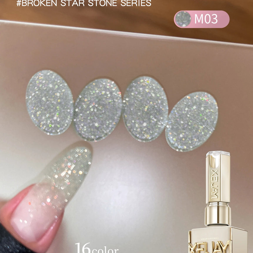 Diamond Glitter Nail Art 16 Colors 15ml Gel Nail Polish Soaking UV LED Nail Gel Salon Female Nail Art Tools Fashion