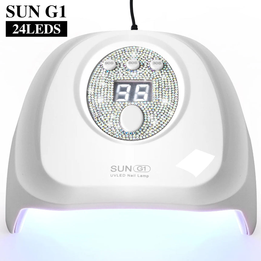 SUN G1 Professional UV Nail Dryer 24 LED Nail Lamp with Auto Sensor Suitable for Drying Cure Gel Nail Polish Nail Salon Tool