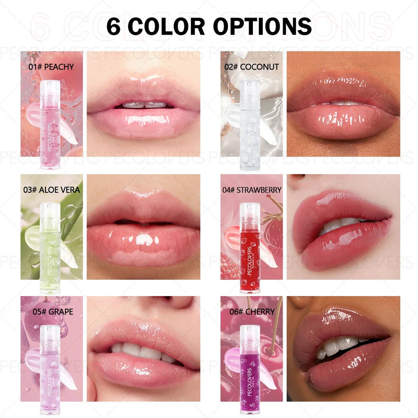 1 Pcs Fruity Flavors Moisturizing Lip Balm Lip Glaze, Silky Smooth and Soothing Lip Gloss, Hydrating Mirror Lip, Daily Lip Care