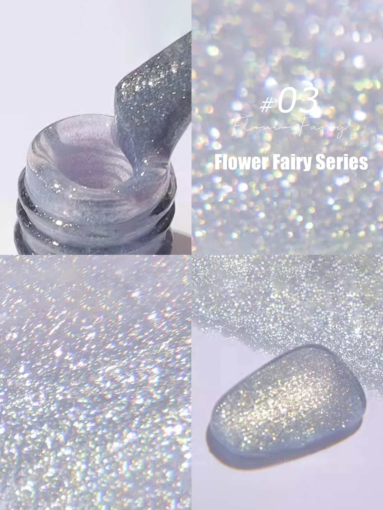 MIANEL1-12pcs 12ML Pink Blue White Green Series With Explosive Glitter Gel Nail Polish, Popular Yun Brocade Diamond Gel Polish