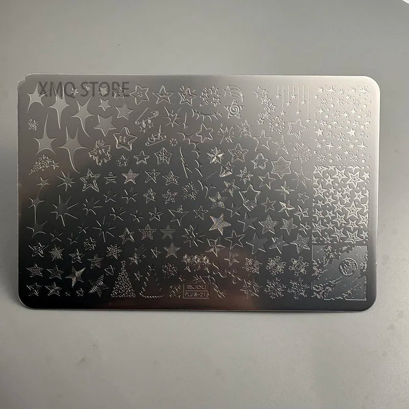 XMQ NAIL ART STAMPING PLATES CHECK TEMPLATES FLOWERS IMAGEPLATE