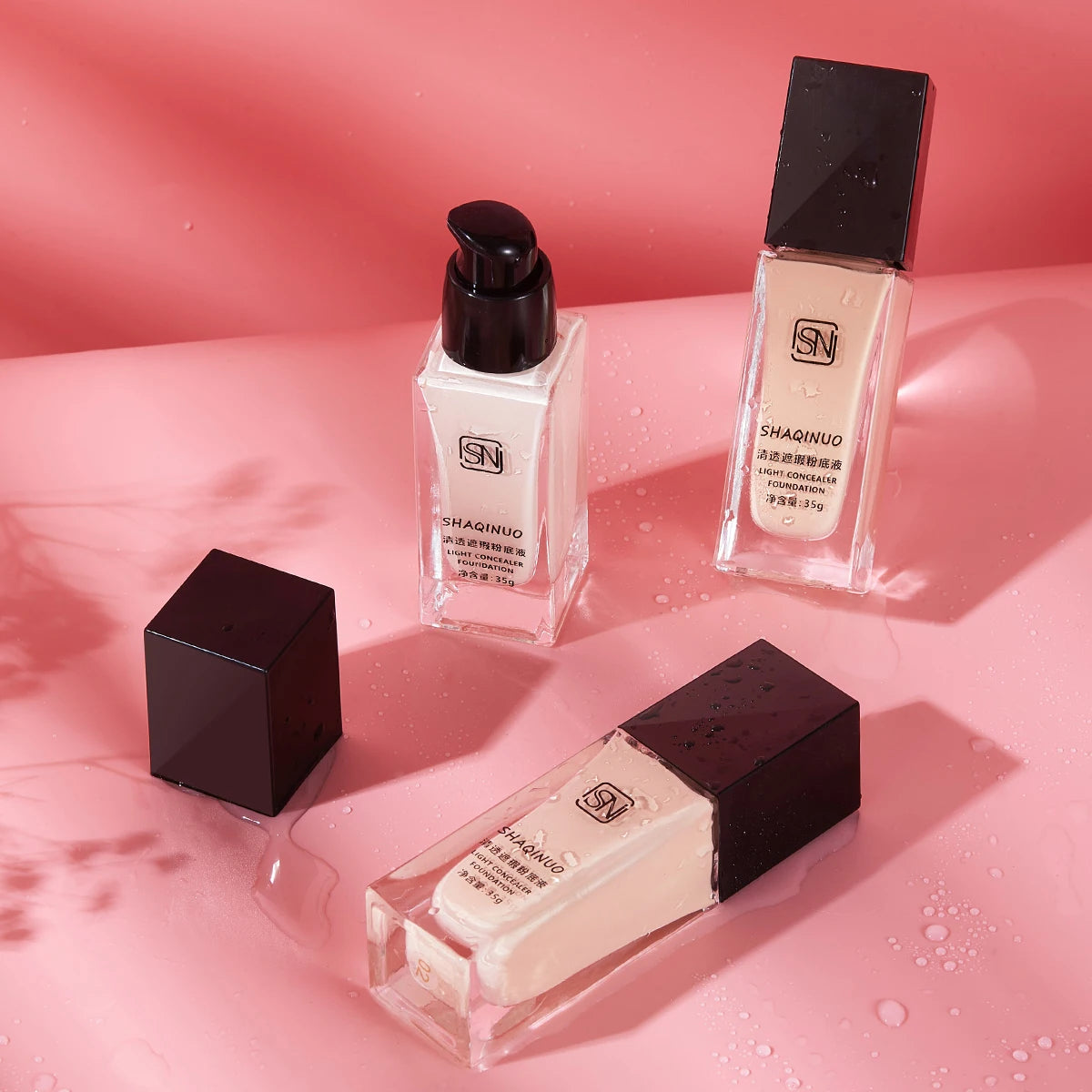 SHQINUO3 color foundation concealer cream waterproof non-removal makeup foundation stick moisturizing foundation cream