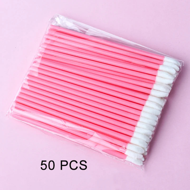 5/50/100 Pcs Lip Brushes Disposable Cosmetic Lip Brush Lipstick Lip Glossy Wands Cleaner Applicator Eyeshadow Makeup Brush Tool