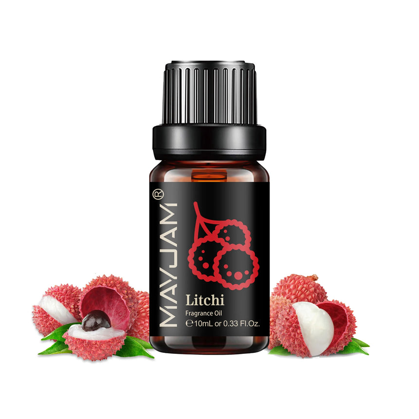 MAYJAM Fruit Essential Oil 10ml Cherry Banana Papaya Grape Litchi Guava Kiwifruit Pear Fig Fragrance Oil for Diffuser Candle
