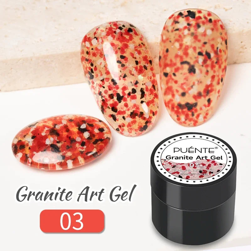 PUENTE Sparkle Platinum Gel Nail Polish 5ML Shiny Gold Silver Glitter Painting Gel Drawing Semi Permanent Varnish For Manicure