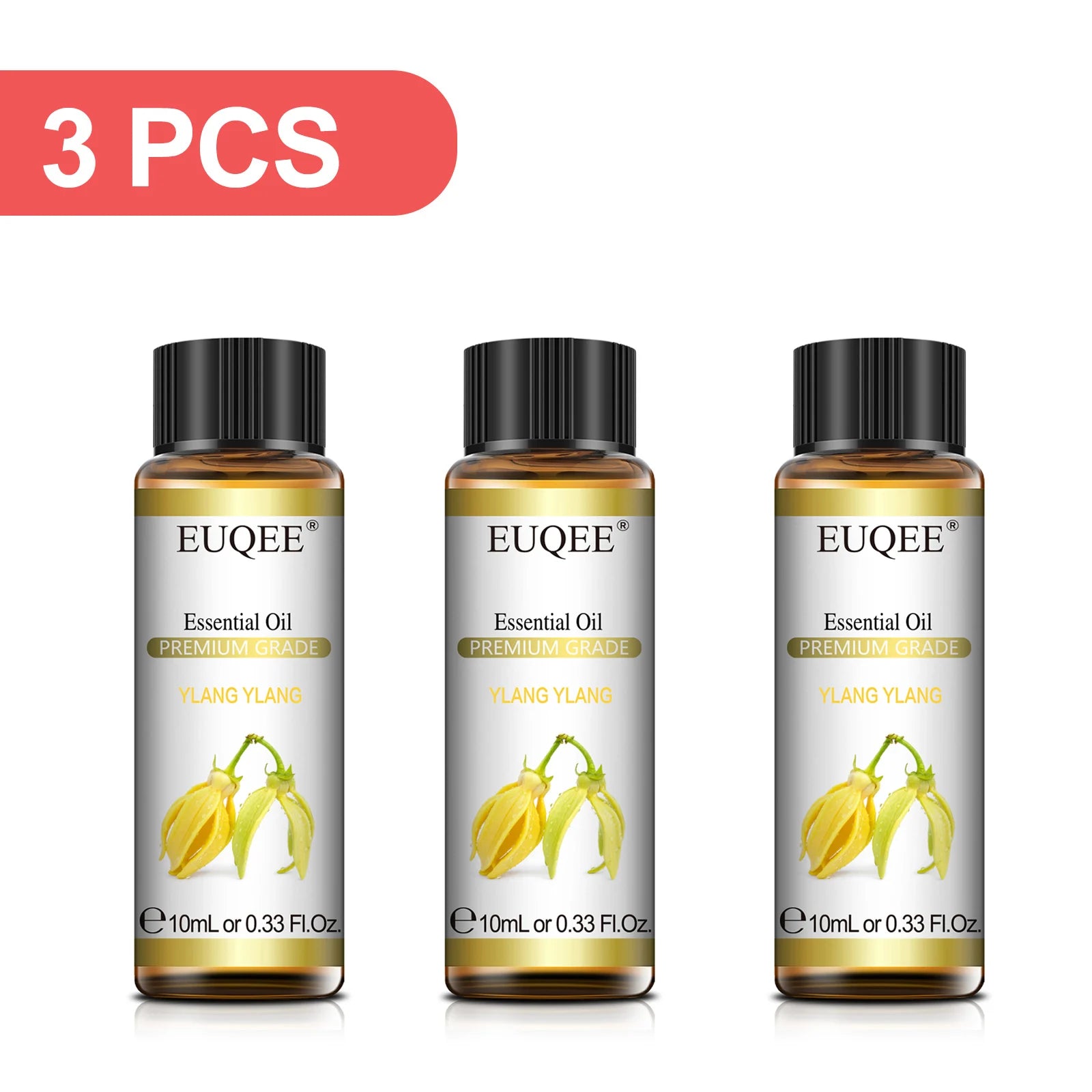 EUQEE 3PCS 10ml Pure Plant Essential Aromatherapy Oils Sandalwood Cedarwood Citronella Cinnamon Aroma for Humidifiers Diffusers